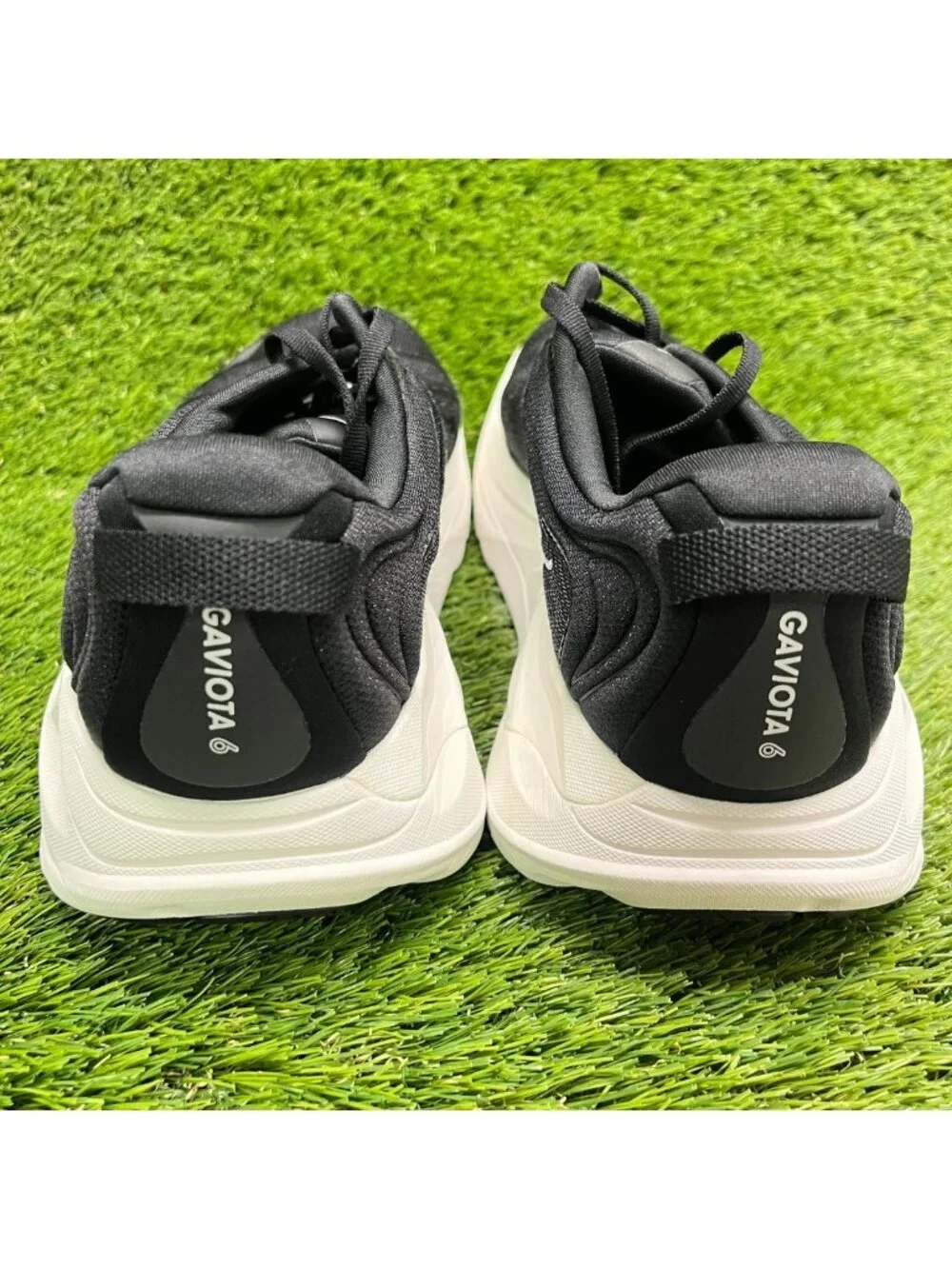 Hoka One One Gaviota 6 Mens Size 13 Black White Athletic Running Shoes Sneakers